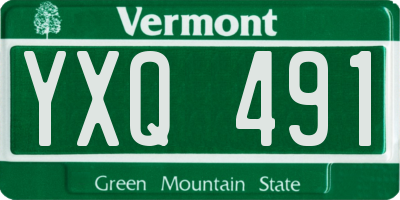 VT license plate YXQ491