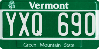 VT license plate YXQ690