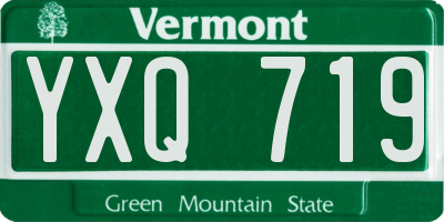 VT license plate YXQ719