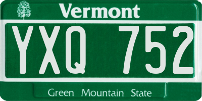 VT license plate YXQ752