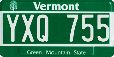 VT license plate YXQ755