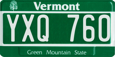 VT license plate YXQ760