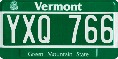 VT license plate YXQ766