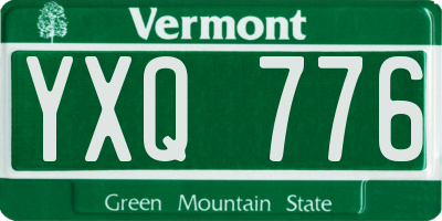 VT license plate YXQ776