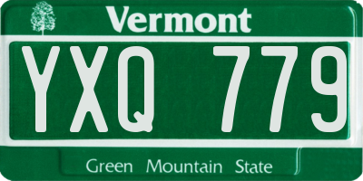 VT license plate YXQ779