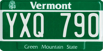 VT license plate YXQ790
