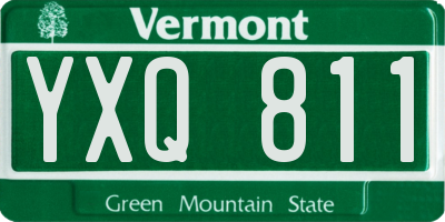 VT license plate YXQ811