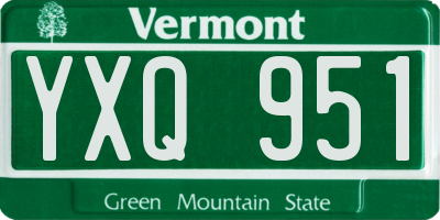 VT license plate YXQ951