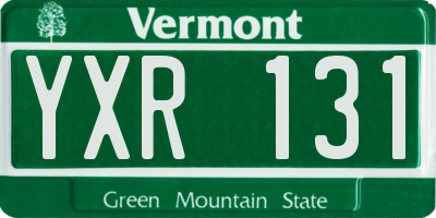 VT license plate YXR131