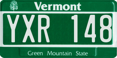 VT license plate YXR148