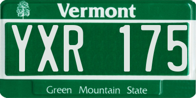 VT license plate YXR175