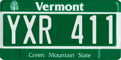 VT license plate YXR411
