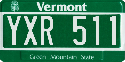 VT license plate YXR511