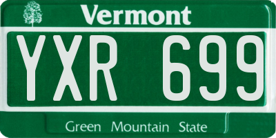 VT license plate YXR699