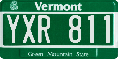 VT license plate YXR811