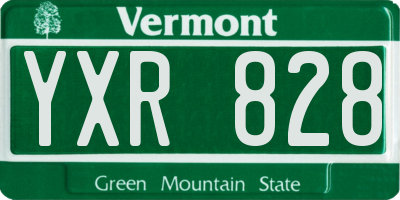 VT license plate YXR828
