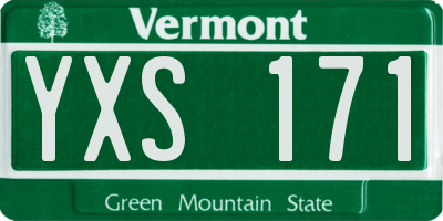 VT license plate YXS171