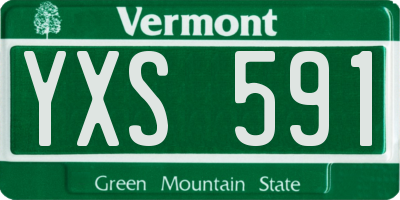 VT license plate YXS591
