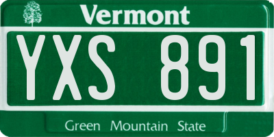 VT license plate YXS891