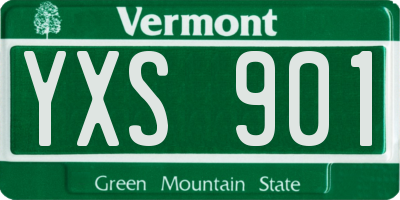 VT license plate YXS901