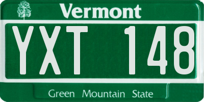 VT license plate YXT148