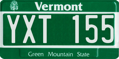 VT license plate YXT155