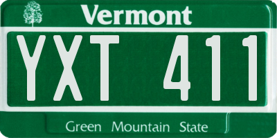 VT license plate YXT411
