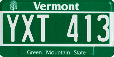 VT license plate YXT413