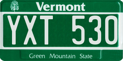 VT license plate YXT530