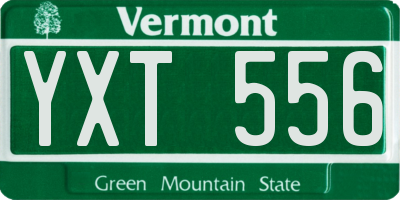 VT license plate YXT556