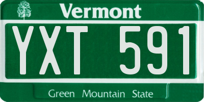VT license plate YXT591