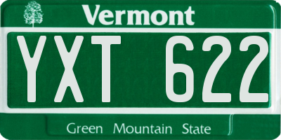VT license plate YXT622
