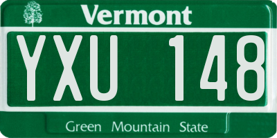 VT license plate YXU148