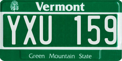 VT license plate YXU159