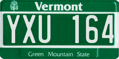 VT license plate YXU164