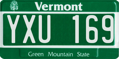 VT license plate YXU169