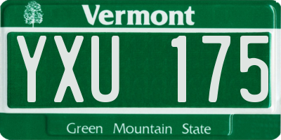 VT license plate YXU175