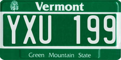 VT license plate YXU199