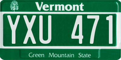 VT license plate YXU471
