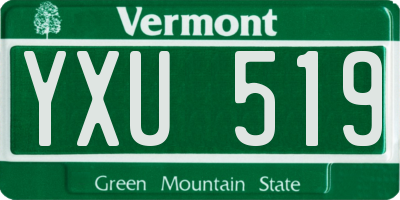 VT license plate YXU519