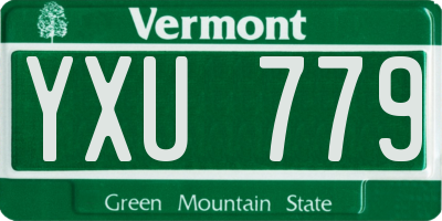 VT license plate YXU779