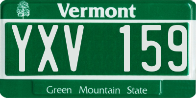 VT license plate YXV159