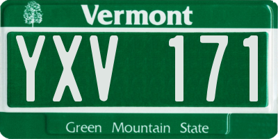 VT license plate YXV171