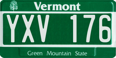 VT license plate YXV176