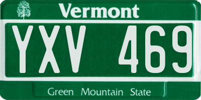 VT license plate YXV469