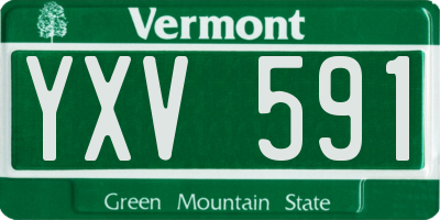 VT license plate YXV591