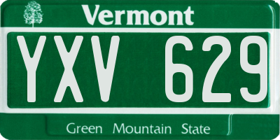 VT license plate YXV629