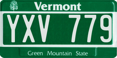 VT license plate YXV779