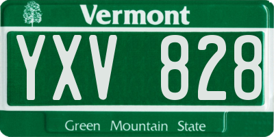 VT license plate YXV828