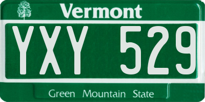 VT license plate YXY529
